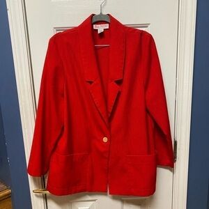 Vtg Block Island Petites Marina
Pappas Red Blazer size 12